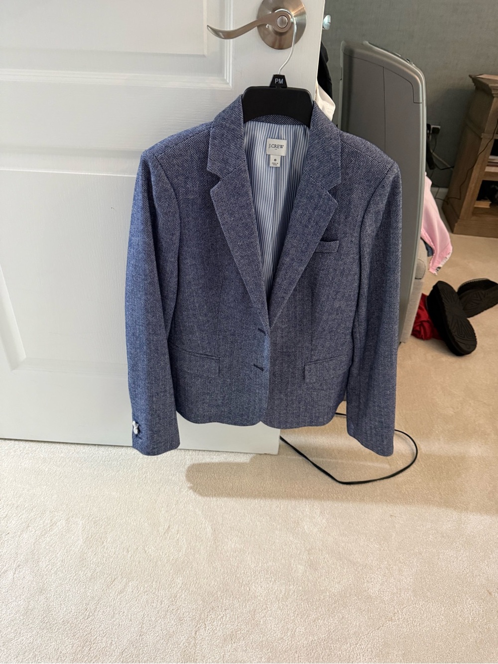 J. Crew Women's Heathered Blue Blazer
